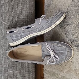 Gray Sperry Boat Shoes